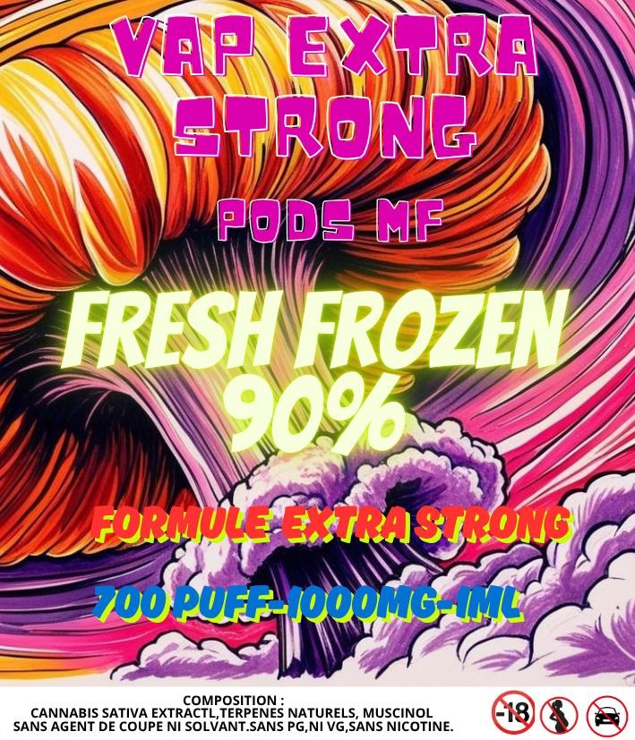 Vape extra strong 90% Pod  mf 1 ml. Fresh Frozen