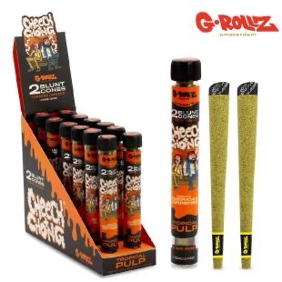 Blunts Pré-roulés G-Rollz Terpènes Tropical Pulp (étuis de 2 Blunts)