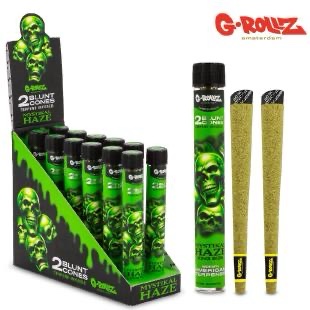 Blunts Pré-roulés G-Rollz Terpènes Mystical Haze (étuis de 2 Blunts)